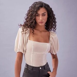NWT Reformation Luca Velvet Top